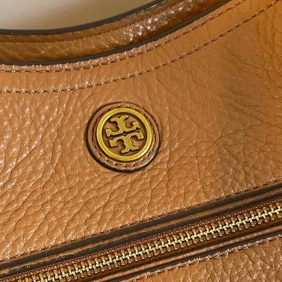Tory Burch Large Frances Pebbled Leather Satchel - Picture 8 of 10